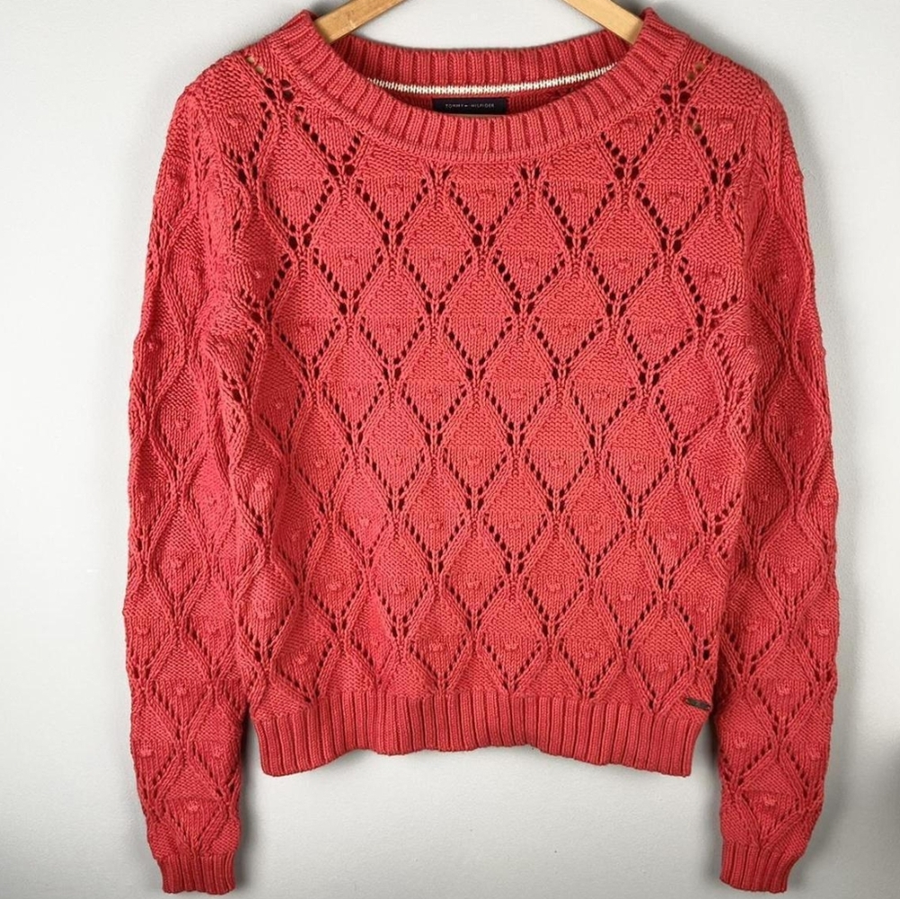 Tommy Hilfiger Coral Sweater Size Large